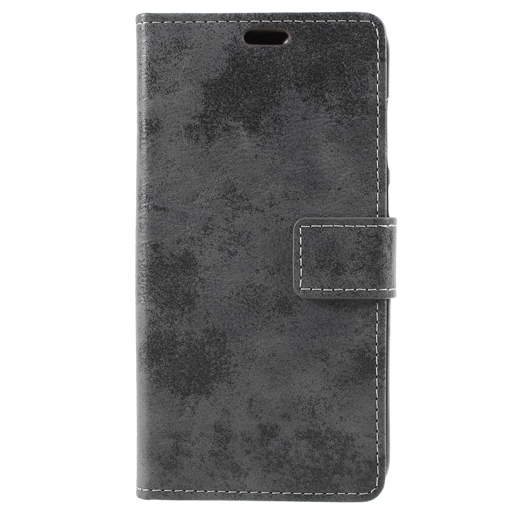 Vintage PU Leather Wallet Protective Phone Casing for Huawei Honor 9 Lite / Honor 9 Youth Edition - Grey-4