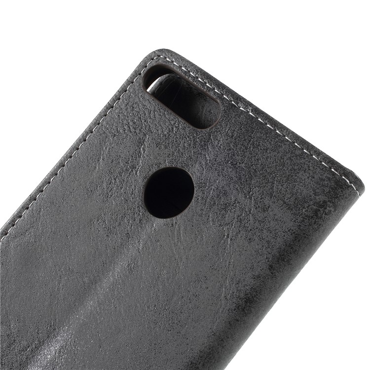 Vintage PU Leather Wallet Protective Phone Casing for Huawei Honor 9 Lite / Honor 9 Youth Edition - Grey-6