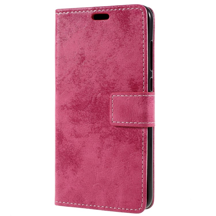 Vintage PU Leather Wallet Protective Phone Case for Huawei Honor 9 Lite / Honor 9 Youth Edition - Rose-1