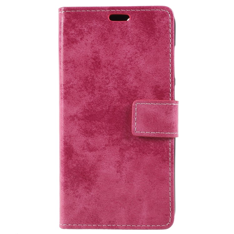 Vintage PU Leather Wallet Protective Phone Case for Huawei Honor 9 Lite / Honor 9 Youth Edition - Rose-3