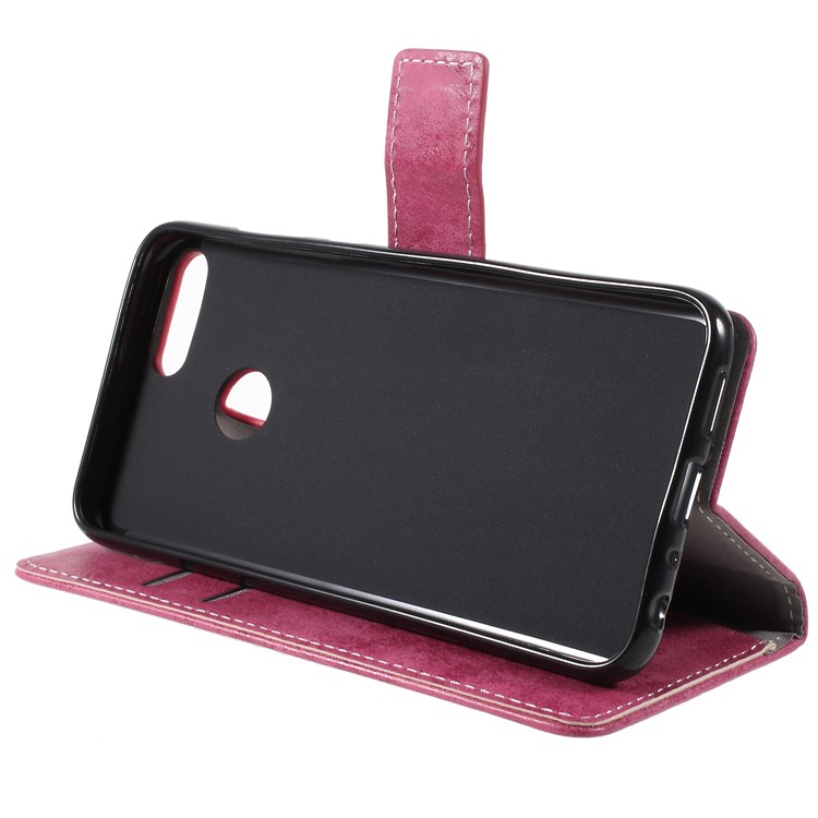 Vintage PU Leather Wallet Protective Phone Case for Huawei Honor 9 Lite / Honor 9 Youth Edition - Rose-4