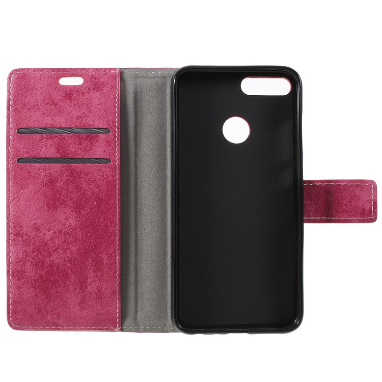 Vintage PU Leather Wallet Protective Phone Case for Huawei Honor 9 Lite / Honor 9 Youth Edition - Rose-6