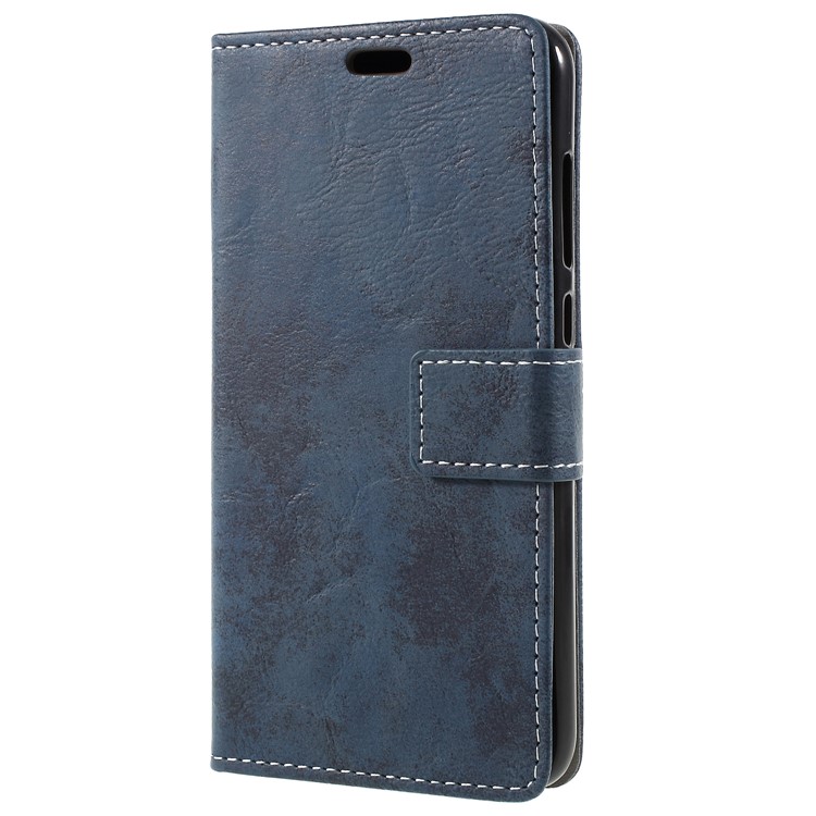 Vintage PU Leather Wallet Protective Phone Cover for Huawei Honor 9 Lite / Honor 9 Youth Edition - Blue-1
