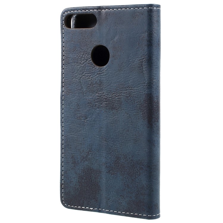 Vintage PU Leather Wallet Protective Phone Cover for Huawei Honor 9 Lite / Honor 9 Youth Edition - Blue-2