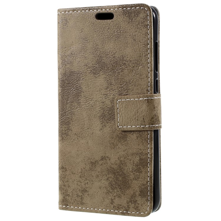 Vintage PU Leather Wallet Protective Phone Shell for Huawei Honor 9 Lite / Honor 9 Youth Edition - Khaki-1