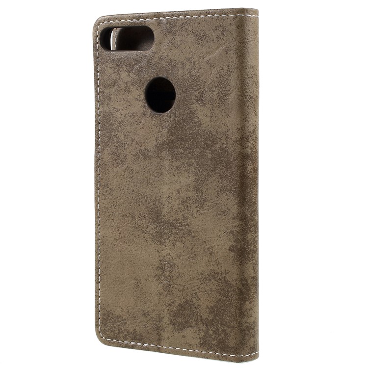 Vintage PU Leather Wallet Protective Phone Shell for Huawei Honor 9 Lite / Honor 9 Youth Edition - Khaki-2