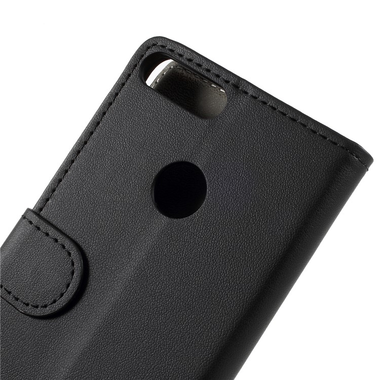 Flip PU Leather Wallet Stand Phone Casing for Huawei Honor 9 Lite / Honor 9 Youth Edition - Black-6