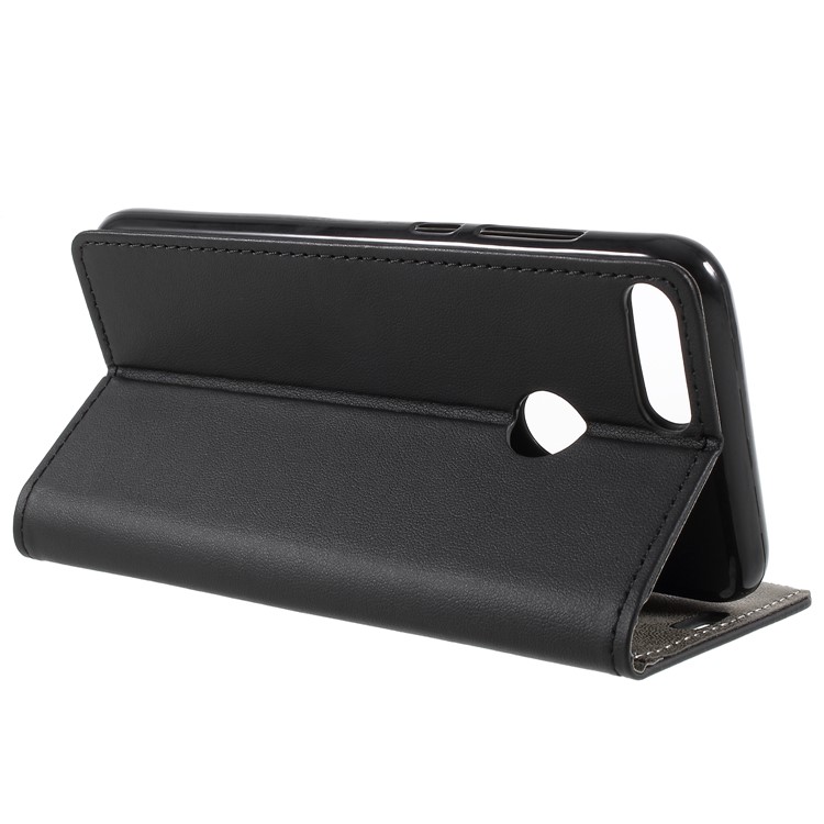 Flip PU Leather Wallet Stand Phone Casing for Huawei Honor 9 Lite / Honor 9 Youth Edition - Black-8