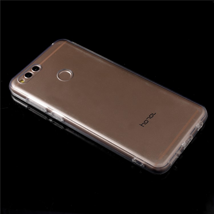For Huawei Honor 7X Crystal Clear Acrylic+ TPU Combo Back Case - Transparent-3