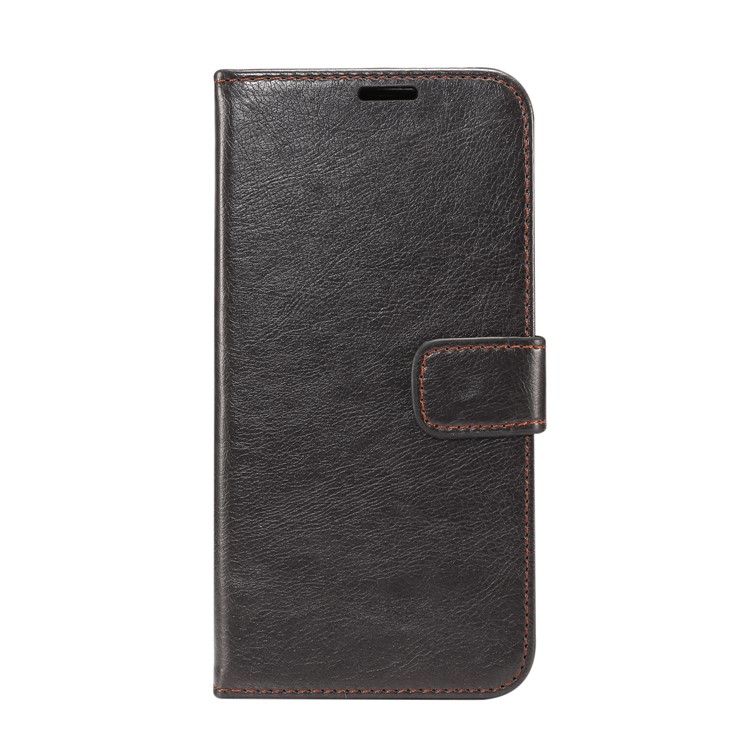 Crazy Horse Wallet Leather Stand Case for Huawei Mate 10 Pro - Black-2