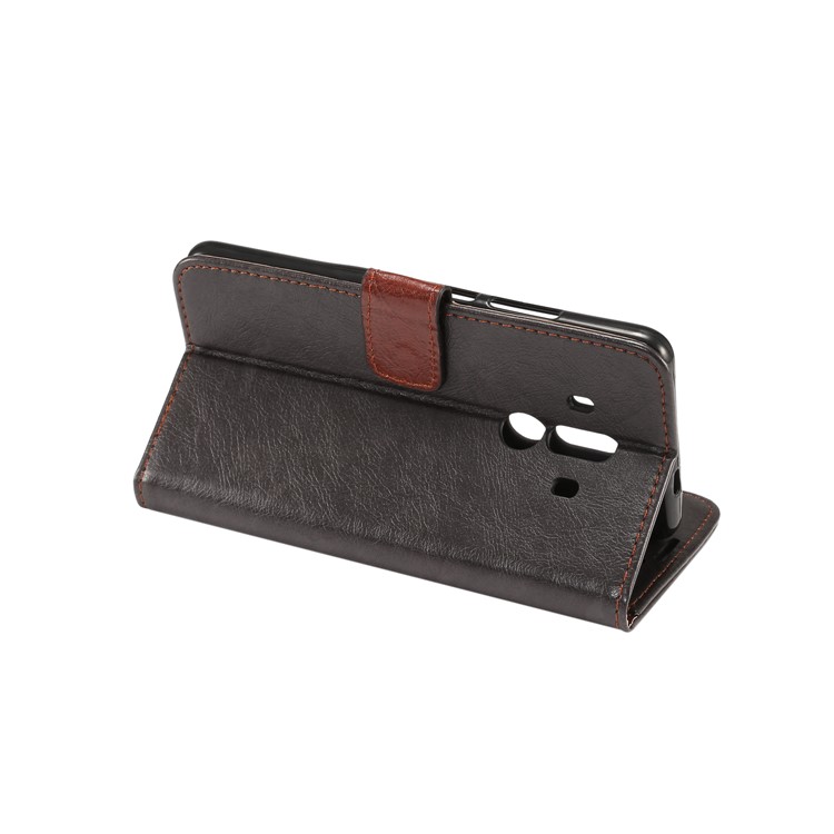 Crazy Horse Wallet Leather Stand Case for Huawei Mate 10 Pro - Black-5