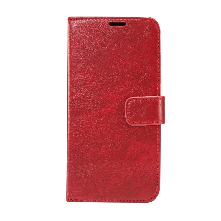 Crazy Horse Wallet Leather Cover Case for Huawei Mate 10 Pro - Red-2
