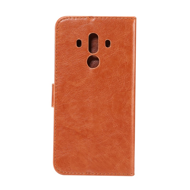 Crazy Horse Magnetic Leather Stand Case for Huawei Mate 10 Pro - Brown-3