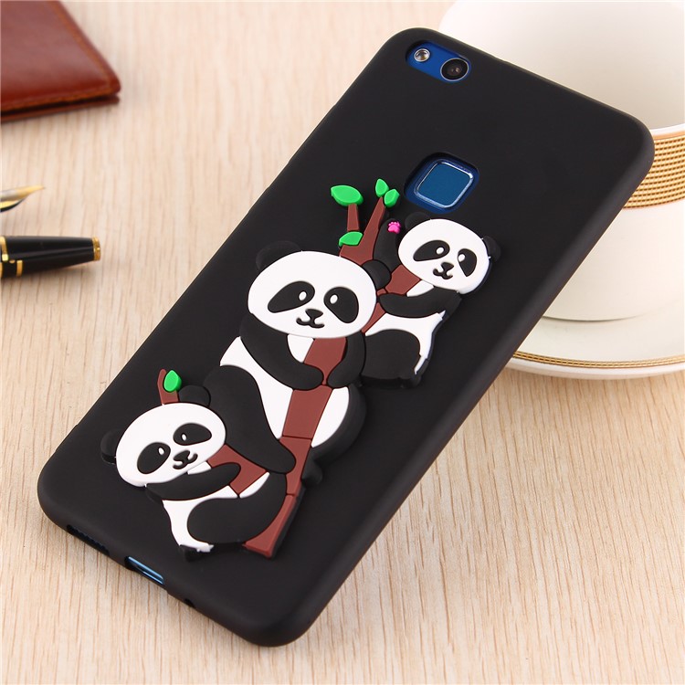3D Panda Pattern Soft TPU Phone Casing for Huawei P10 Lite - Black-5