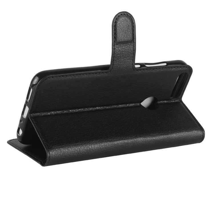 Litchi Skin PU Leather Magnetic Wallet Stand Phone Shell for Huawei Honor 9 Lite / Honor 9 Youth Edition - Black-5