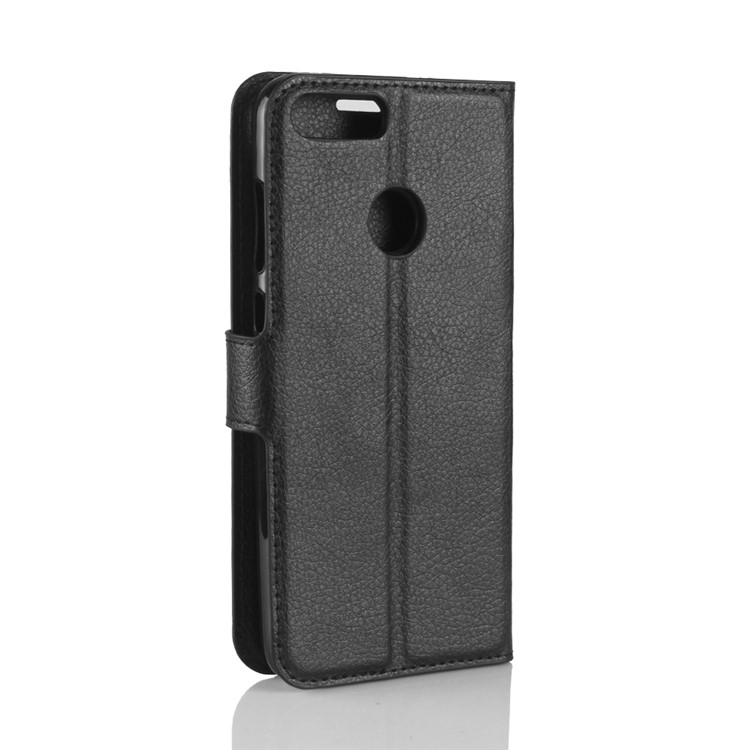 Litchi Skin PU Leather Magnetic Wallet Stand Phone Shell for Huawei Honor 9 Lite / Honor 9 Youth Edition - Black-6