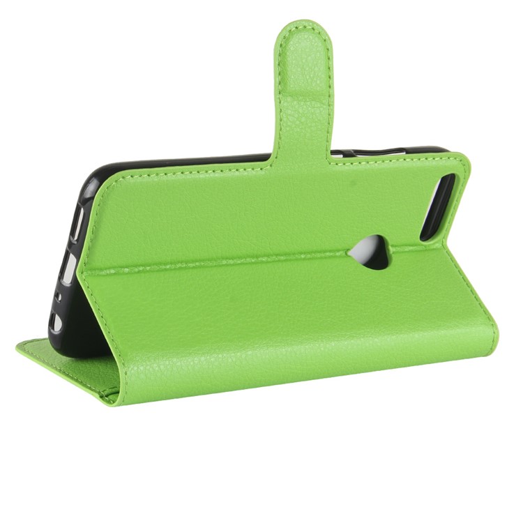 Litchi Skin PU Leather Magnetic Wallet Stand Cell Phone Cover for Huawei Honor 9 Lite / Honor 9 Youth Edition - Green-5