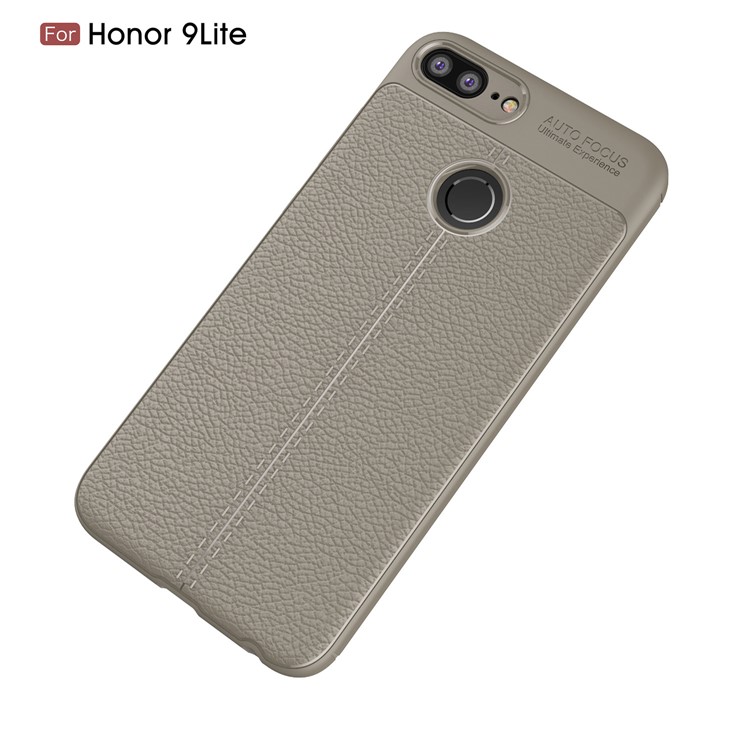For Huawei Honor 9 Lite / Honor 9 Youth Edition Litchi Grain Soft TPU Back Case - Grey-2