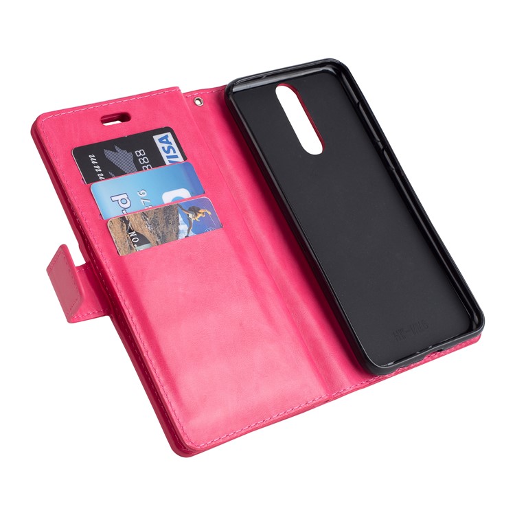 Multi-slot Wallet Zippered Leather Stand Cover for Huawei Mate 10 Lite / nova 2i - Rose-7