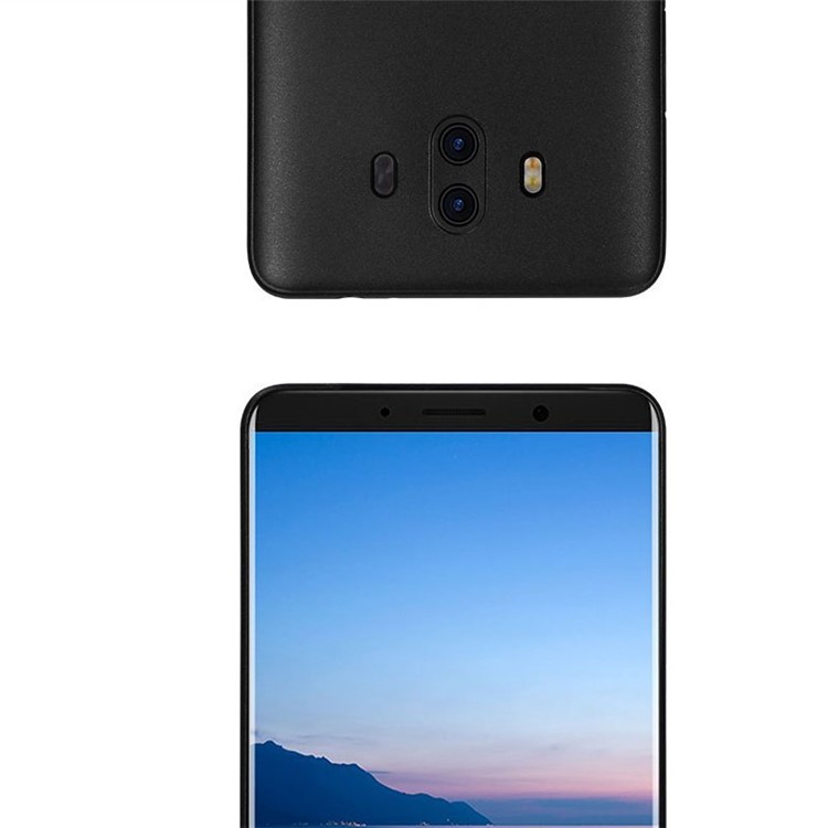 NXE Frosted TPU Mobile Phone Protective Back Case for Huawei Mate 10 - Black-3
