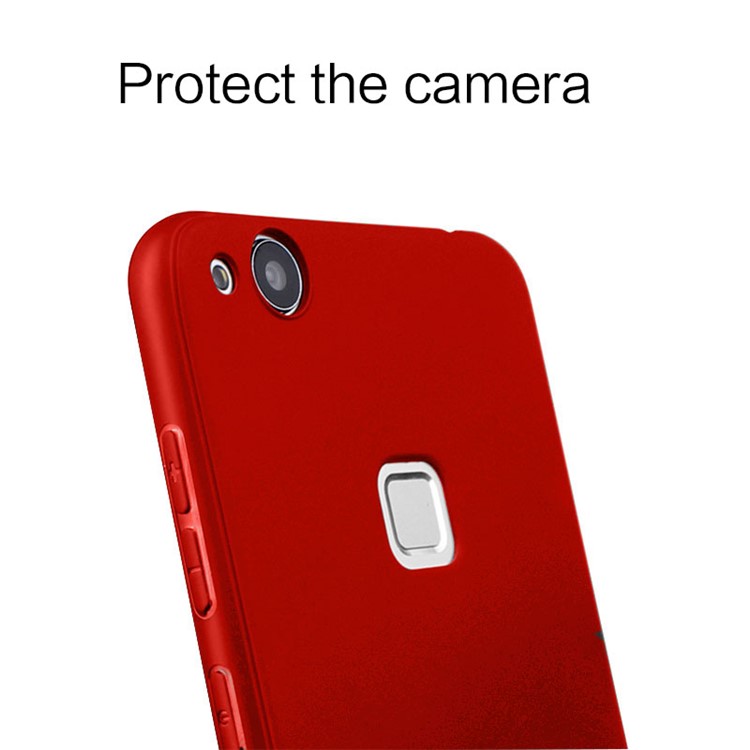 copertura Posteriore In TPU NXE Ultra-sottile Opaco Per Huawei P10 Lite - Rosso-3