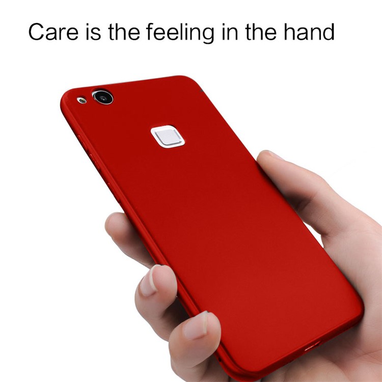 copertura Posteriore In TPU NXE Ultra-sottile Opaco Per Huawei P10 Lite - Rosso-5