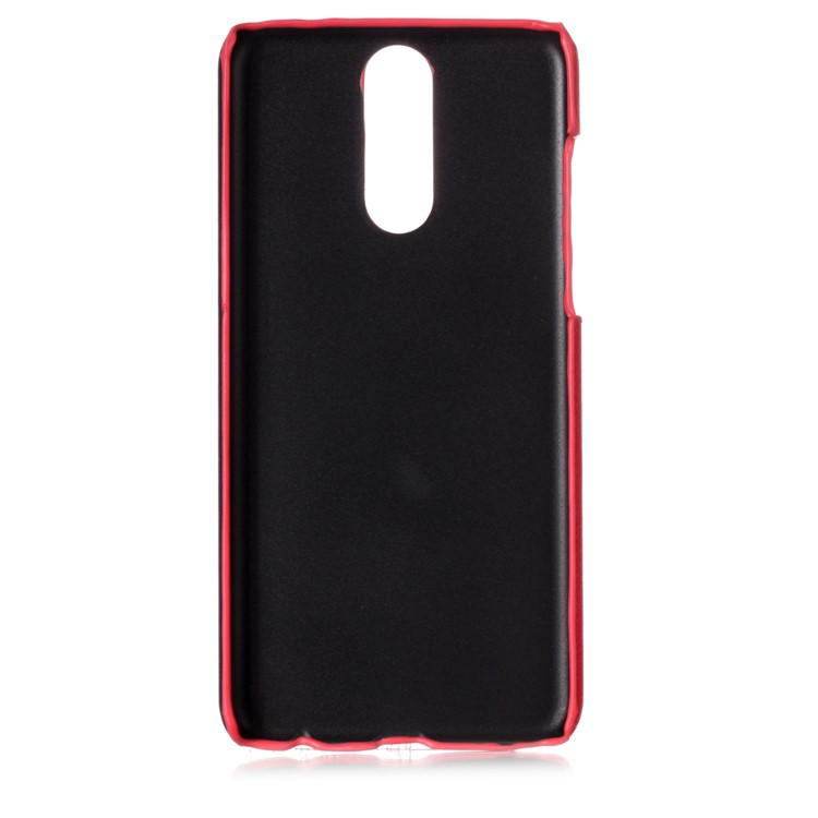 Contrast Color PU Leather Coated PC Mobile Phone Shell for Huawei Mate 10 Lite / Maimang 6 / nova 2i / Honor 9i (India) - Rose-3