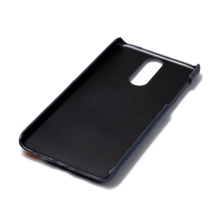 Contrast Color PU Leather Coated PC Mobile Phone Cover for Huawei Mate 10 Lite / Maimang 6 / nova 2i / Honor 9i (India) - Dark Blue-6
