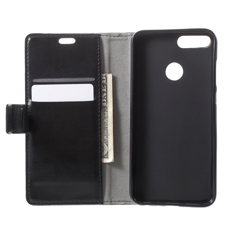 Gemusterte PU Leder Brieftasche Standabdeckung Für Huawei Ehre 9 Lite / Ehre 9 Jugendausgabe - Grauer Wolf-5