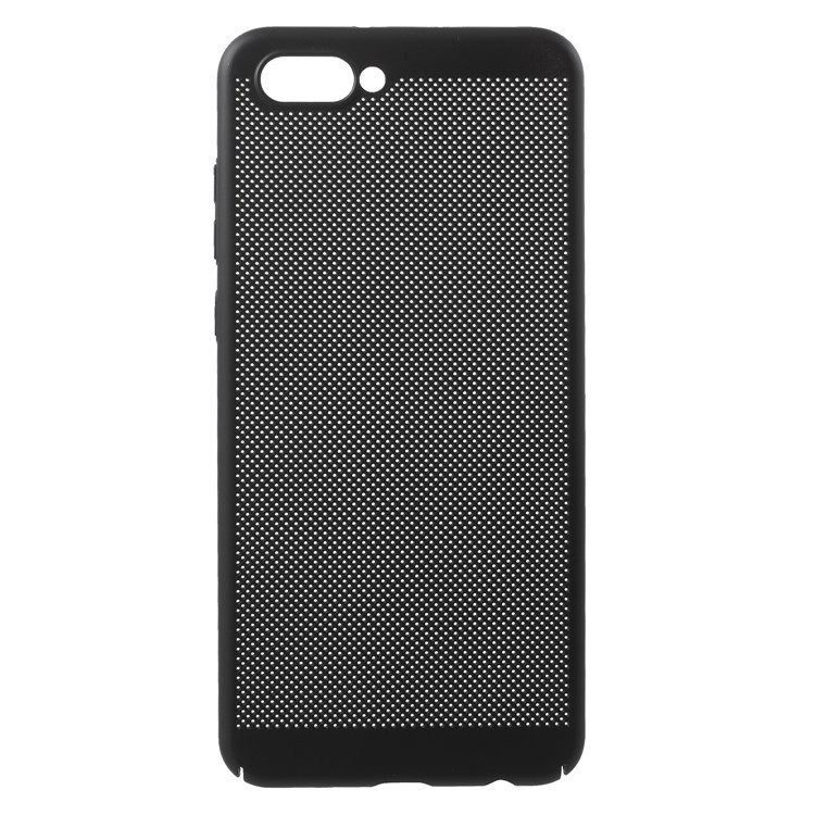 Hollow Mesh Heat Dissipation PC Cover for Huawei Honor V10 / View 10 - Black-1