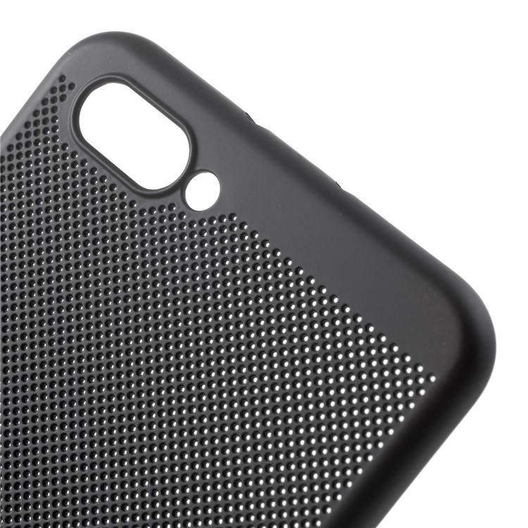 Hollow Mesh Heat Dissipation PC Cover for Huawei Honor V10 / View 10 - Black-4