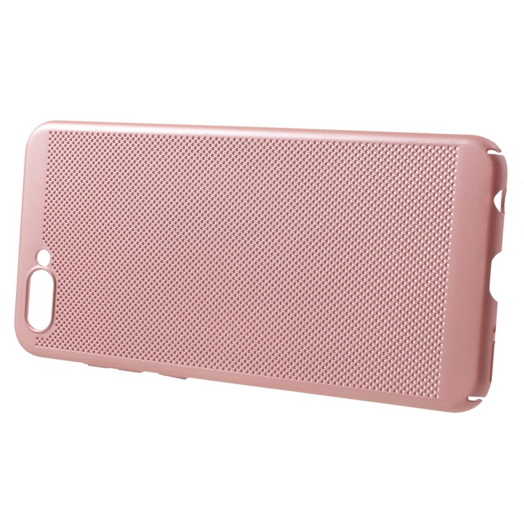 Hollow Mesh Heat Dissipation PC Shell for Huawei Honor V10 / View 10 - Rose Gold-2