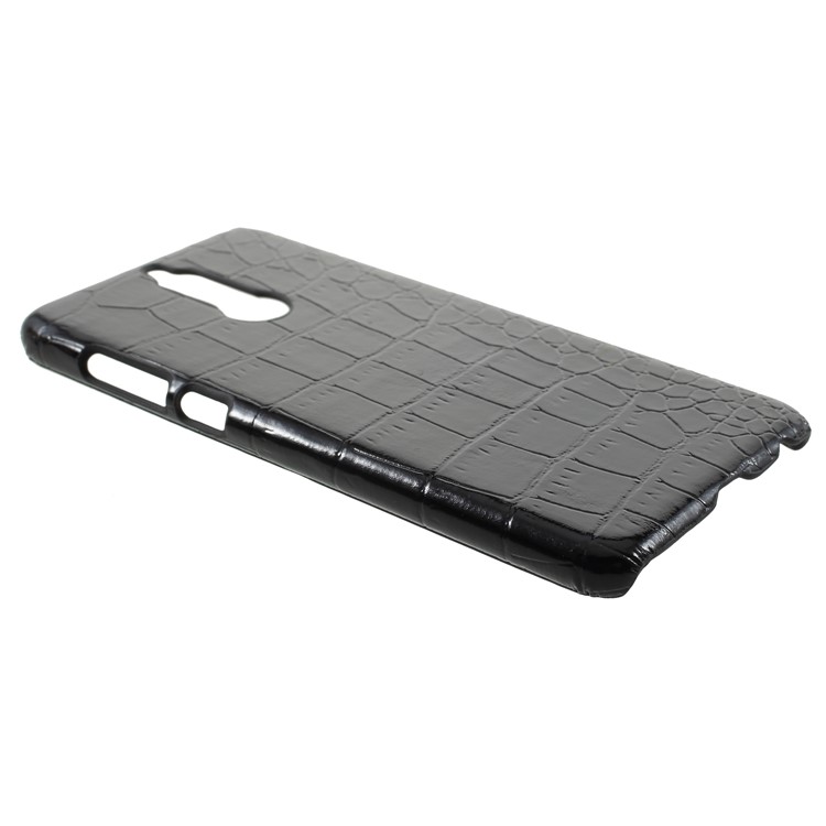 PU Leather Coated PC Mobile Phone Cell Phone Case for Huawei Mate 10 Lite / nova 2i / Maimang 6 / Honor 9i (India) - Crocodile Texture-2