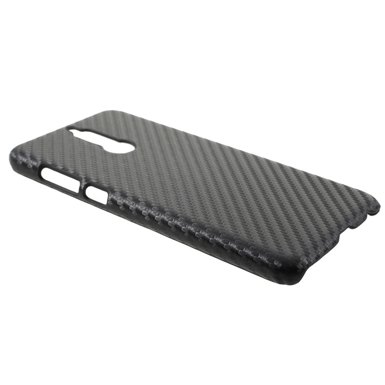 PU Leather Coated PC Mobile Phone Shell for Huawei Mate 10 Lite / nova 2i / Maimang 6 / Honor 9i (India) - Carbon Fiber Texture-2
