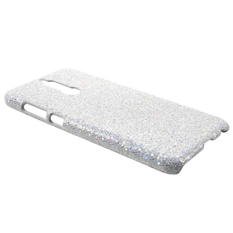 PU Leather Coated PC Lightweight Casing for Huawei Mate 10 Lite / nova 2i / Maimang 6 / Honor 9i (India) - Silver Sequins-2