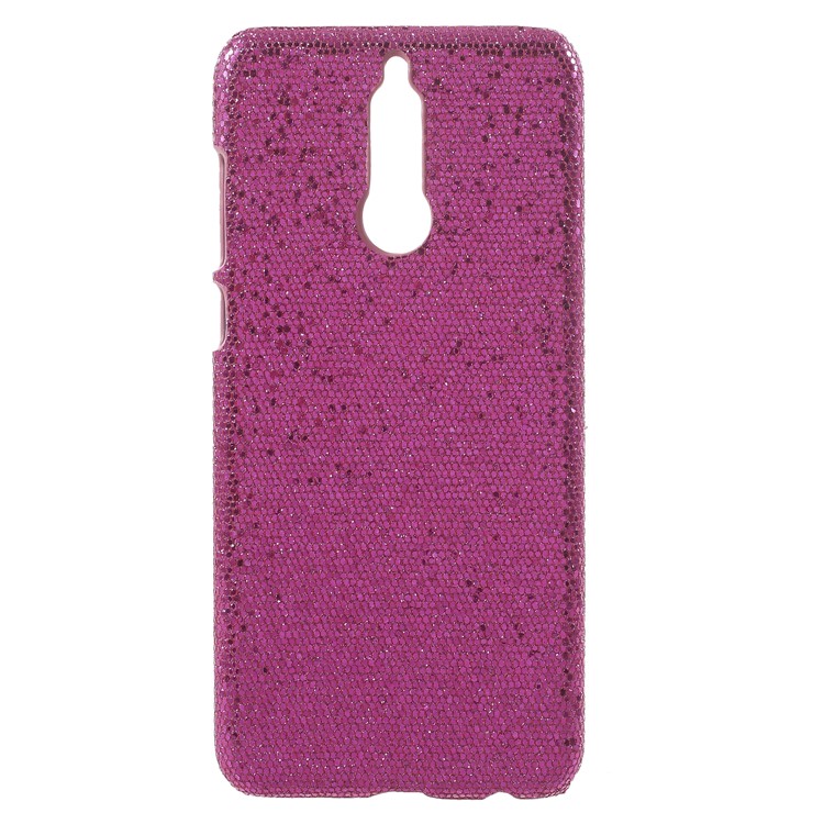 For Huawei Mate 10 Lite / nova 2i / Maimang 6 / Honor 9i (India) PU Leather Coated Plastic Phone Cover - Rose Sequins-1