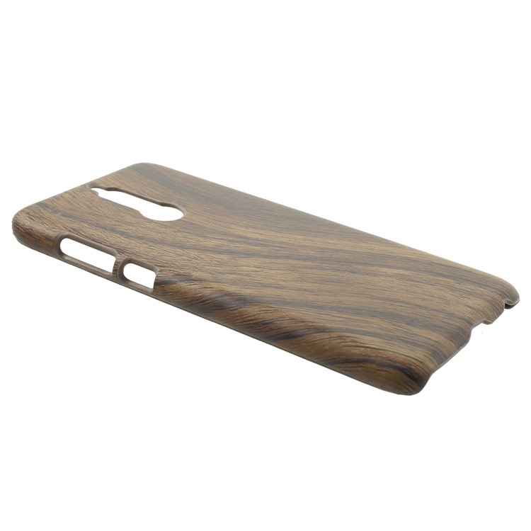 PU Leather Coated PC Lightweight Case for Huawei Mate 10 Lite / nova 2i / Maimang 6 / Honor 9i (India) - Wood Grain-2