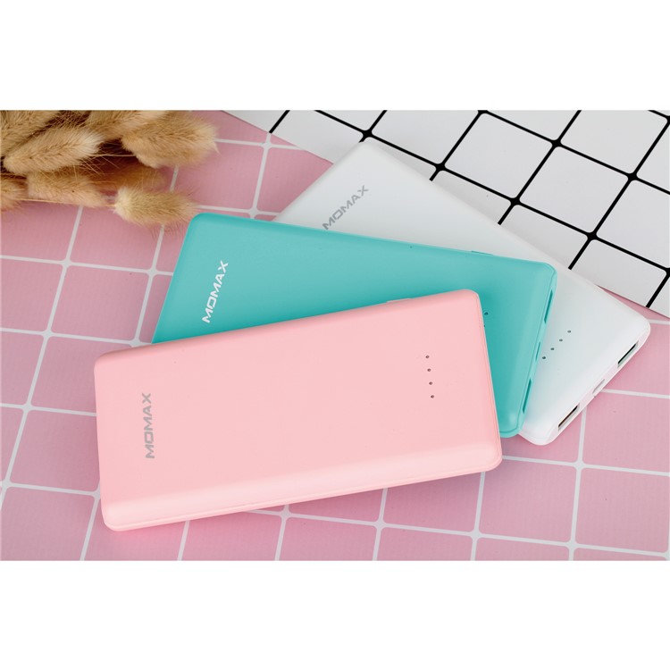 MOMAX iPower Minimal Dual USB 10000mAh Power Bank for iPhone Samsung Huawei - White-11