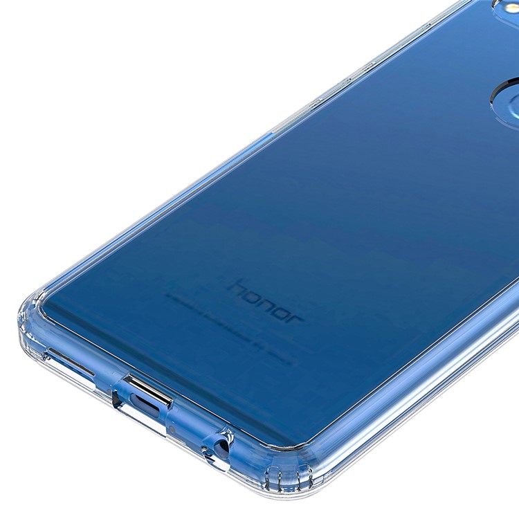 For Huawei Honor 7X Clear Acrylic + Soft TPU Shockproof Case Cover - Transparent-9