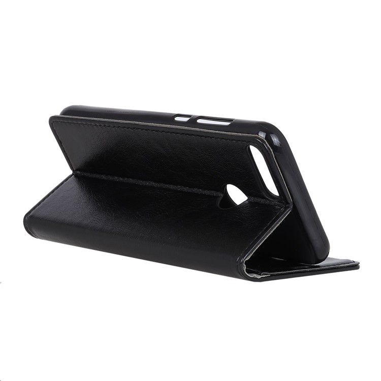 Textured Leather Wallet Case for Huawei Honor 9 Lite / Honor 9 Youth Edition - Black-3