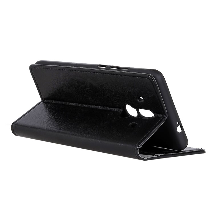 Textured Leather Wallet Case for Huawei Mate 10 Pro - Black-3