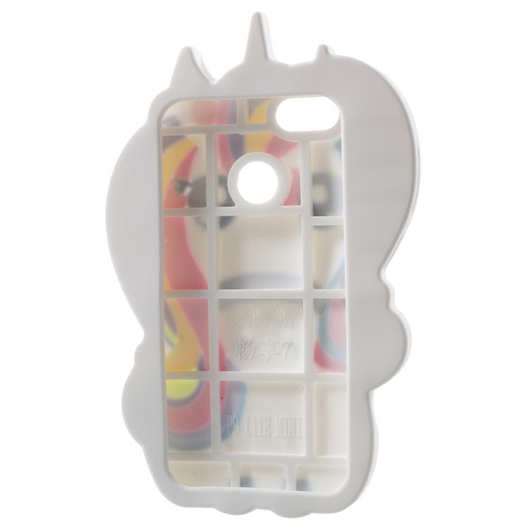 Lovely 3D Unicorn Silicone Mobile Phone Case for Huawei Y6 Pro (2017) / Enjoy 7 / P9 lite mini-6