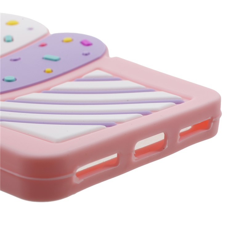 3D Cherry Ice Cream Silicone Mobile Phone Cover for Huawei Y6 Pro (2017) / Enjoy 7 / P9 lite mini - Pink-5