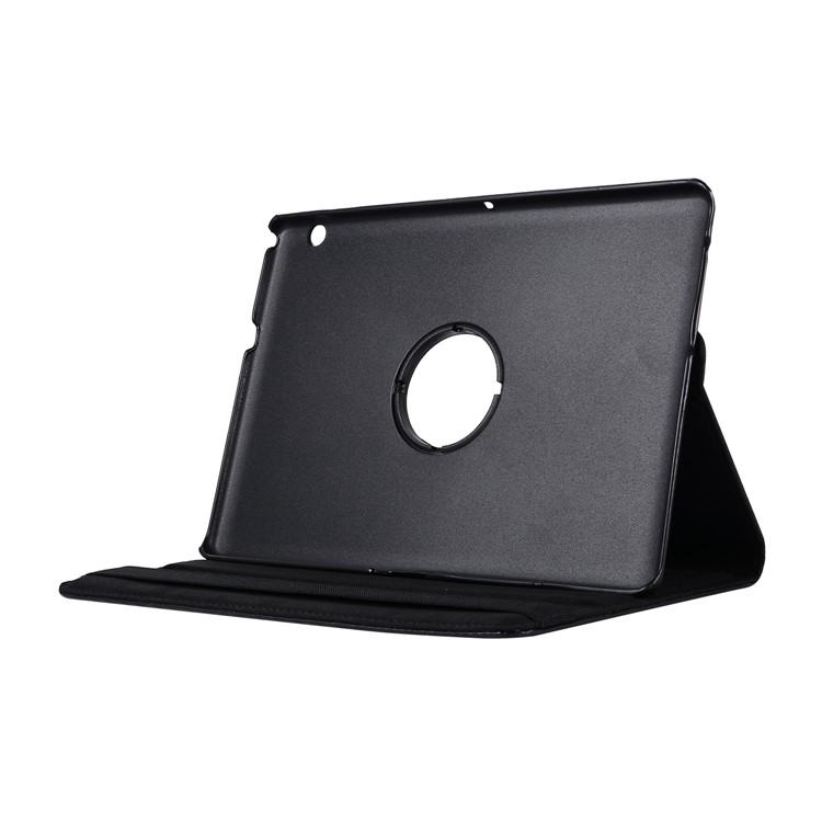 Litchi Texture 360 Degree Rotary Stand Leather Case for Huawei MediaPad T3 10 9.6 inch - Black-5