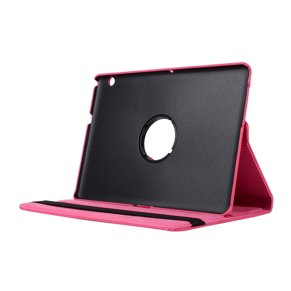 Litchi Grain Rotary Stand Leather Flip Cover for Huawei MediaPad T3 10 9.6 inch - Rose-4