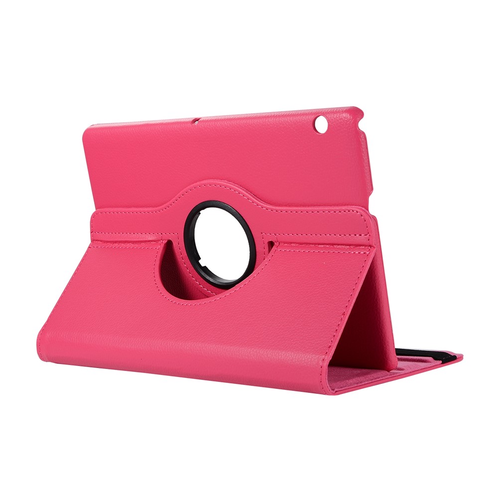 Litchi Grain Rotary Stand Leather Flip Cover for Huawei MediaPad T3 10 9.6 inch - Rose-5