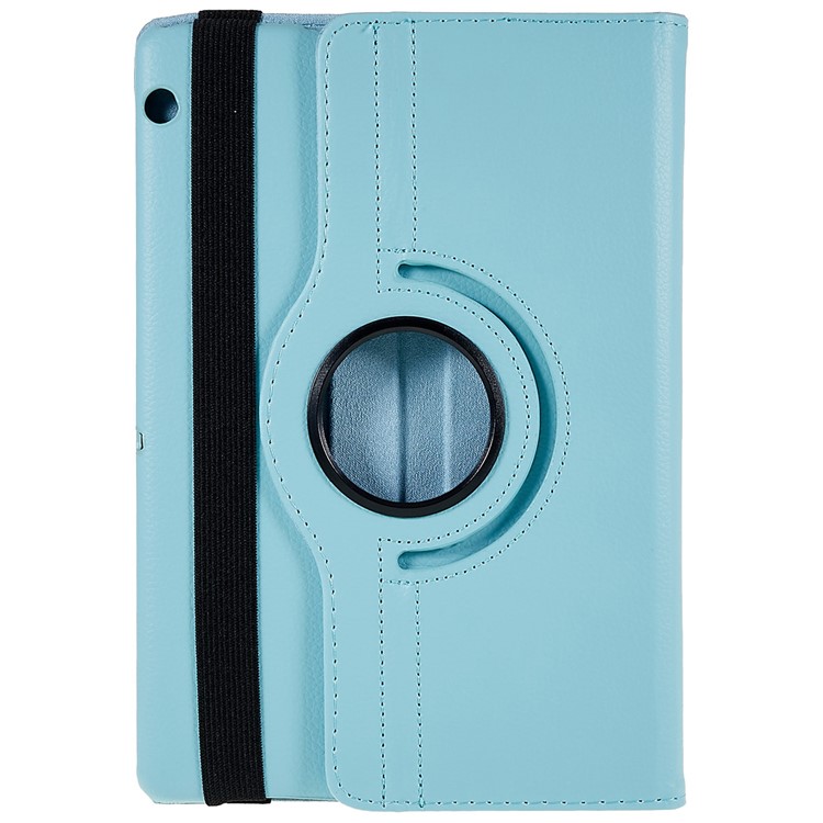 Rotary Stand Litchi Texture PU Leather Protector Case for Huawei MediaPad T3 10 9.6 inch - Baby Blue-4