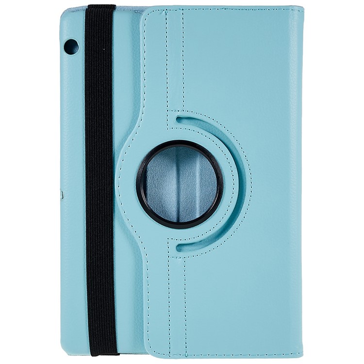 Custodia Per Protezione in Pelle Per la Protezione in Pelle Per la Texture Rotanti Per Huawei MediaPad T3 10 9,6 Pollici - Bambina Blu