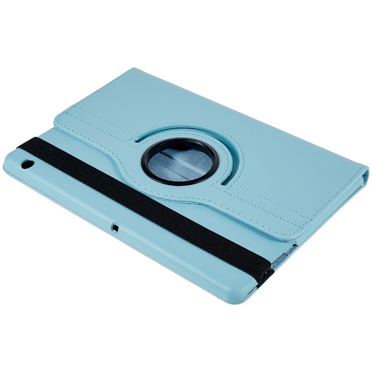 Rotary Stand Litchi Textur PU Lederschutzhülle Für Huawei MediaPad T3 10 9,6 Zoll - Baby Blau