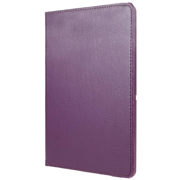 Litchi Texture Rotary Stand Leather Tablet Shell Case for Huawei MediaPad T3 10 9.6 inch - Purple-3